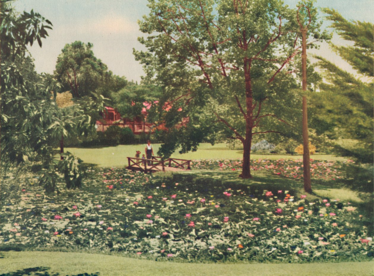 皇后花园（Queens Gardens），建于1947年。 作者 不明