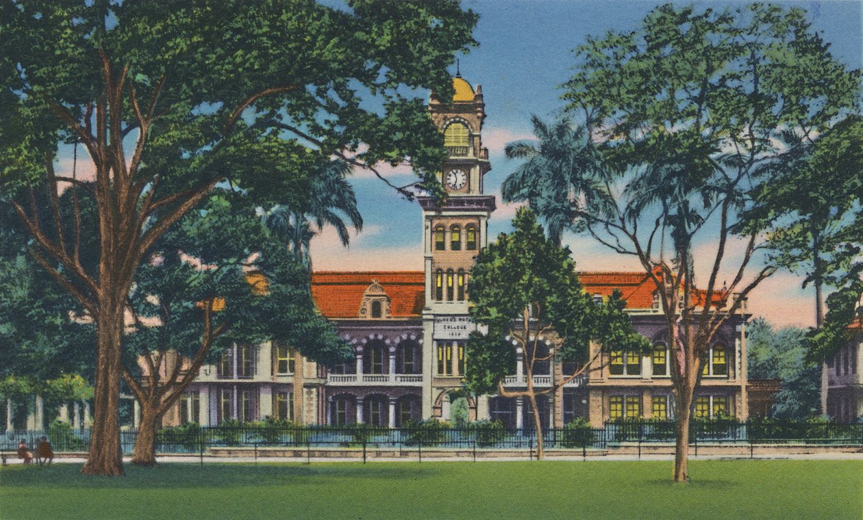 华盛顿州特立尼达市皇后皇家学院（Queens Royal College），建于1940年代。 作者 不明