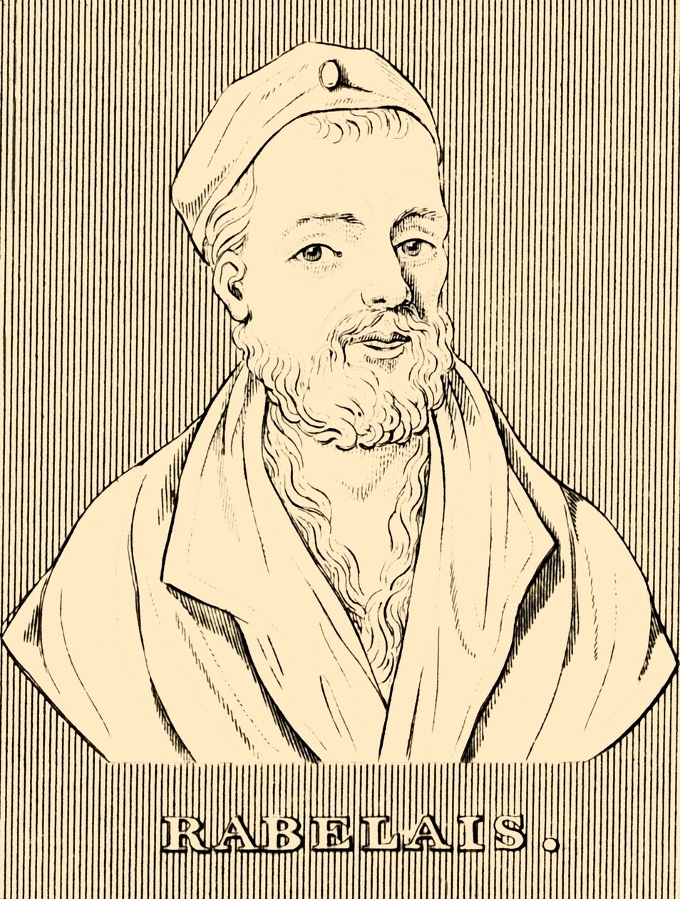 Rabelais，c1483-1553，1830年。 作者 不明
