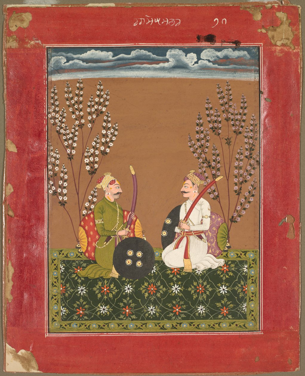 Raga Suramananda，来自Ragamala系列的页面，约1750年。 作者 不明