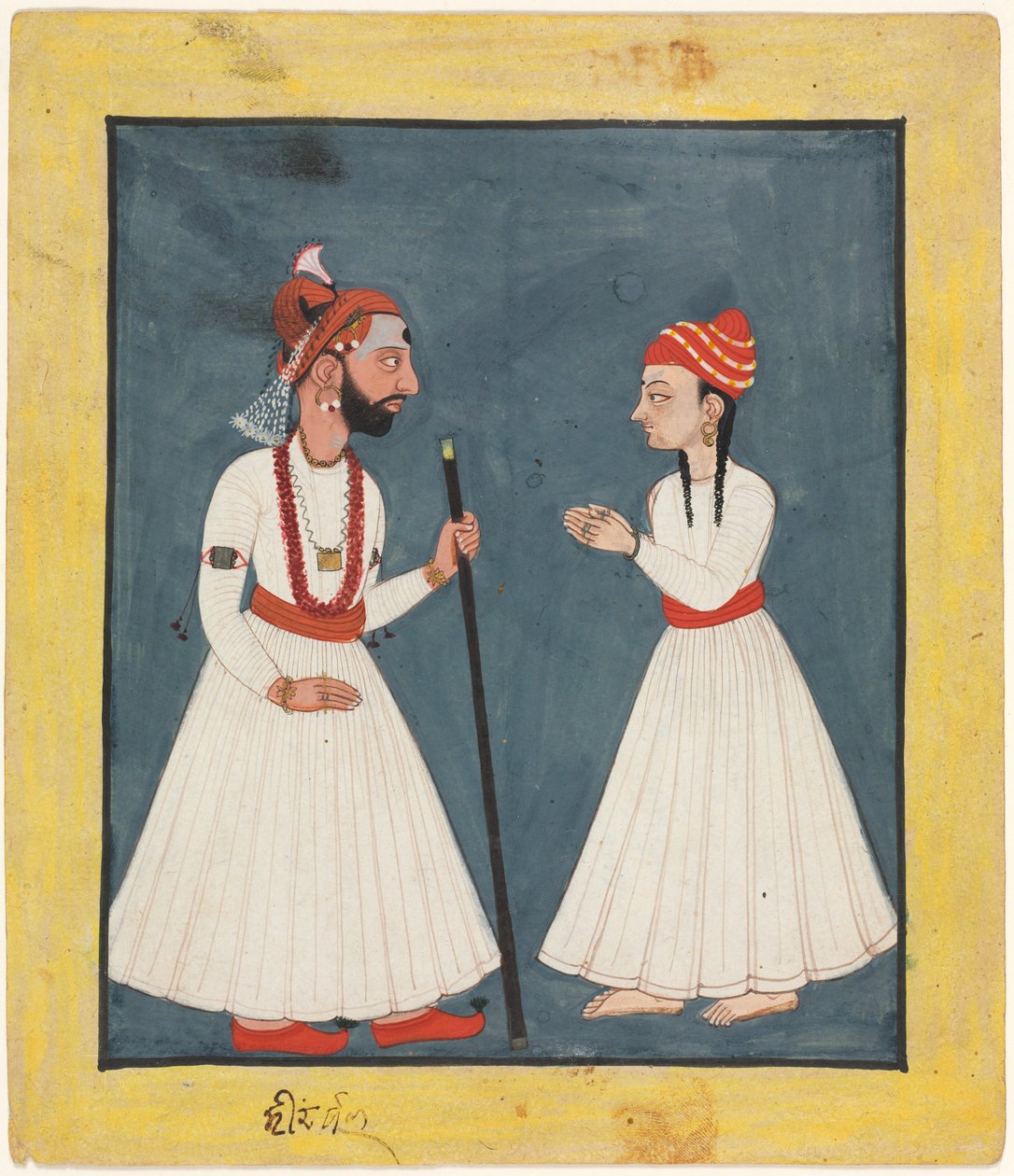 Raja Shamsher Sen青年时期，1760-70。 作者 不明
