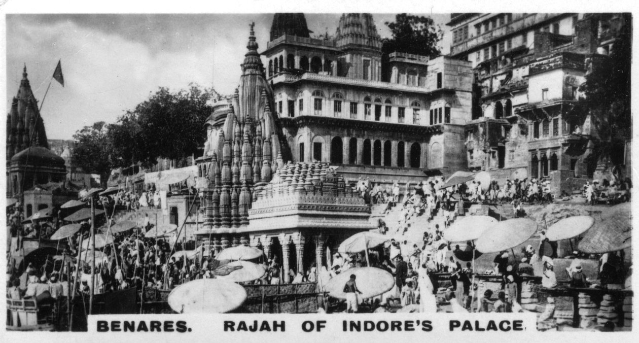 印度贝纳雷斯，Indores宫殿的拉贾，大约1925年 作者 不明