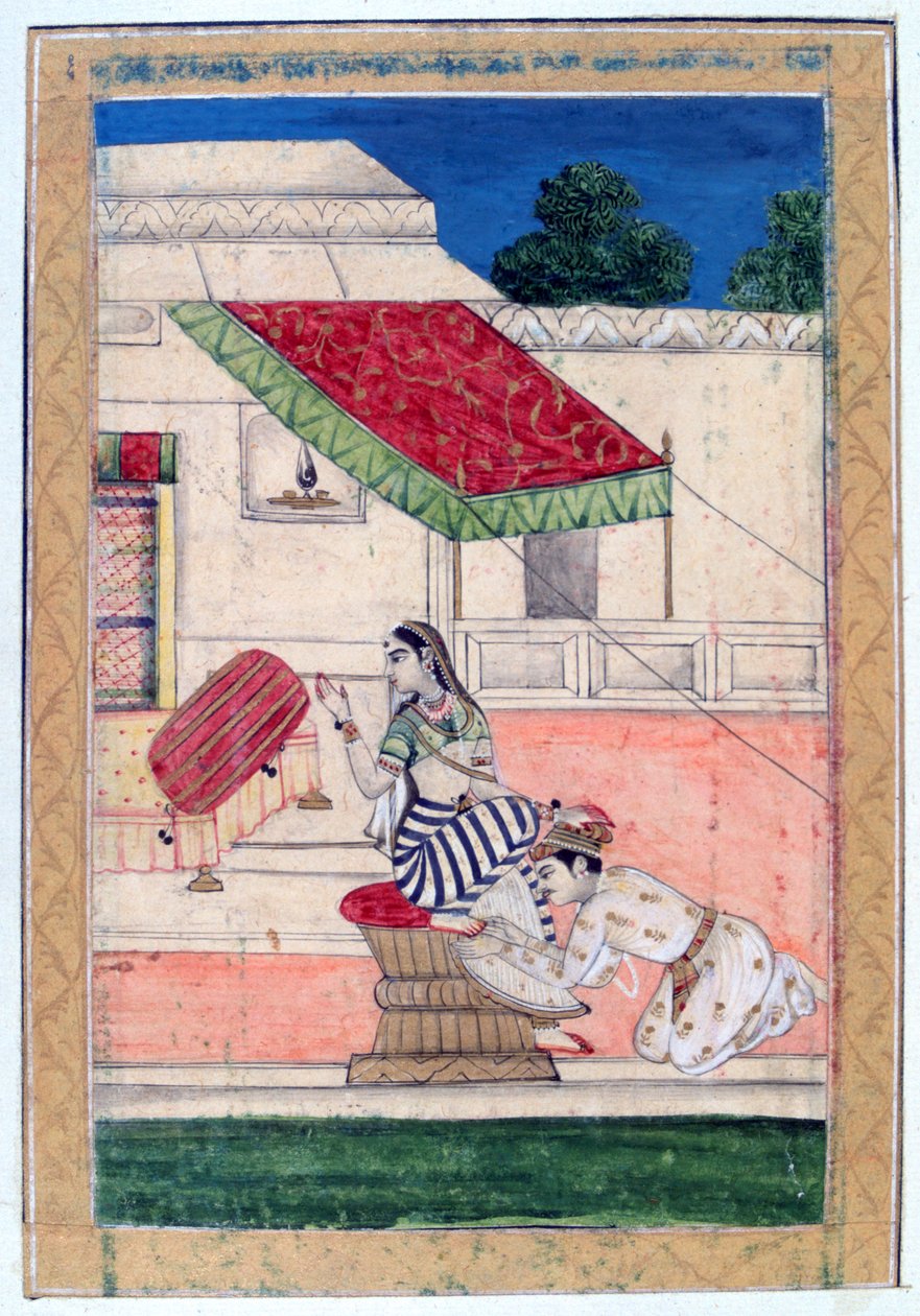 拉姆卡利·拉吉尼（Ramkali Ragini），拉加马拉专辑，拉贾斯坦邦学校，19世纪 作者 不明