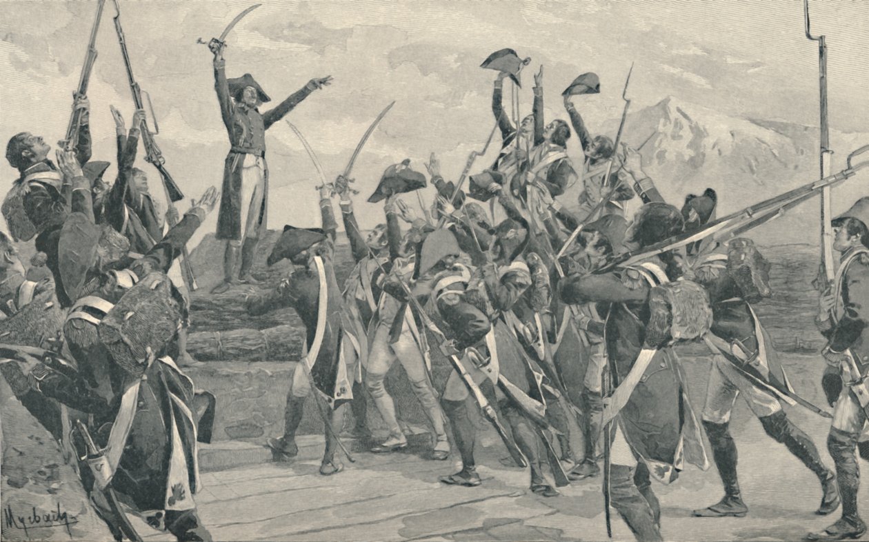 猛禽士兵誓言永不投降，1796年，1896年 作者 不明