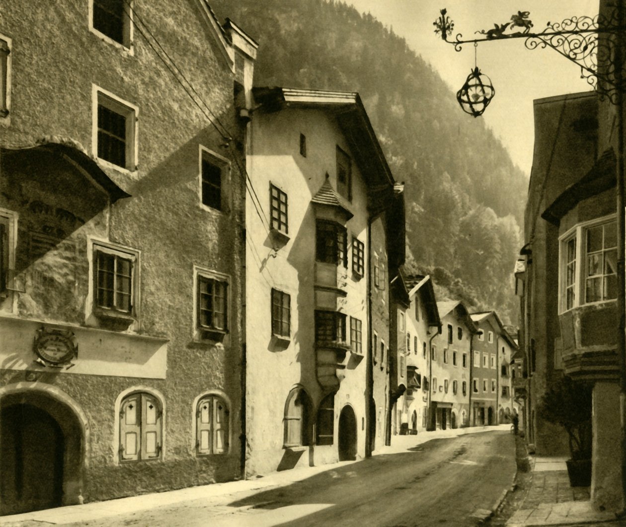 拉滕贝格（Rattenberg），蒂罗尔州，奥地利，摄于1935年。 作者 不明