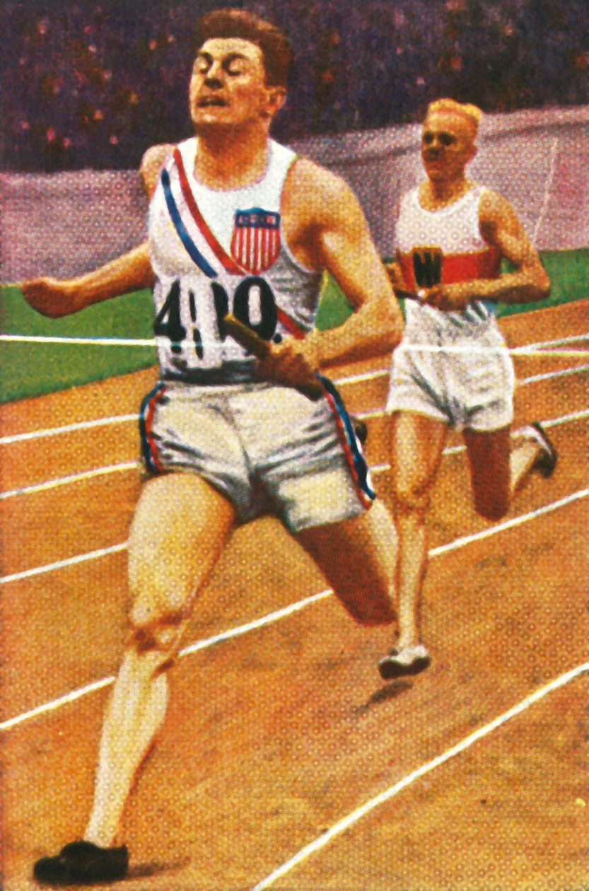 Ray Barbuti和Hermann Engelhard，4 x 400m接力，1928年。 作者 不明