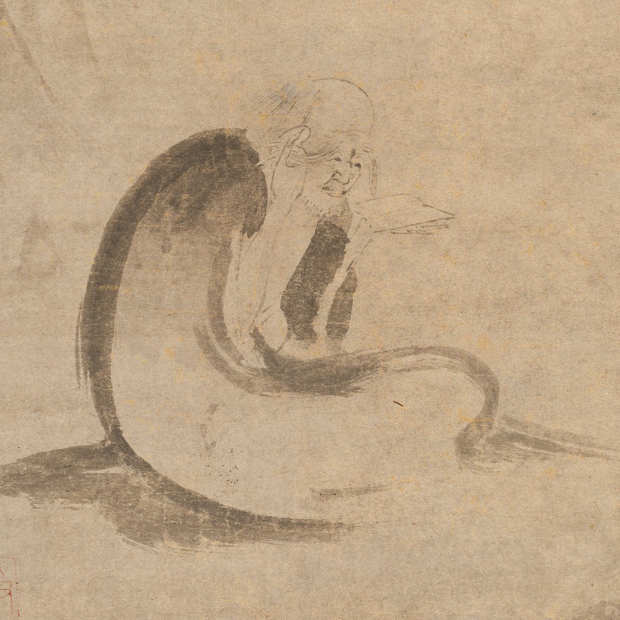 月光下的读经，约1332年。 作者 不明