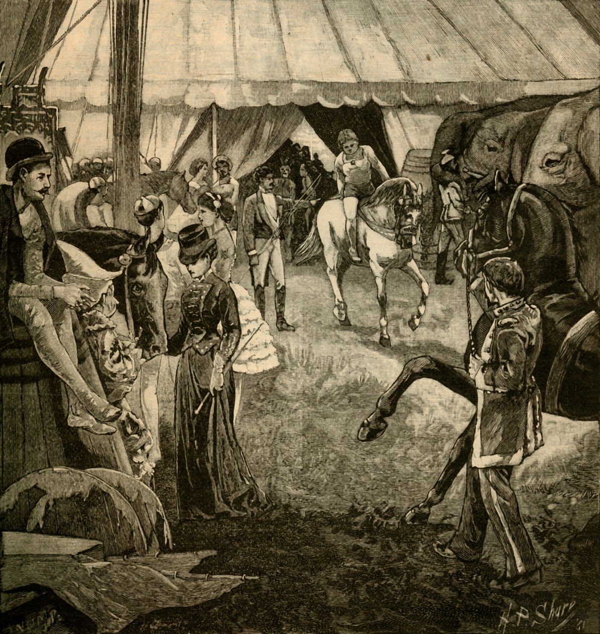 准备被称为指环，1882年。 作者 不明