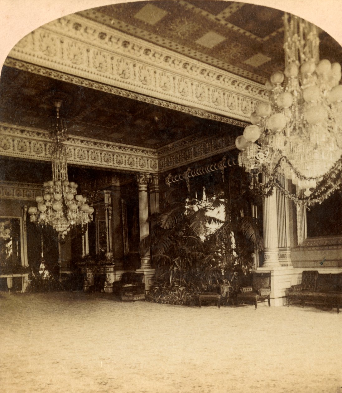 华盛顿白宫接待室，摄于1900年。 作者 不明