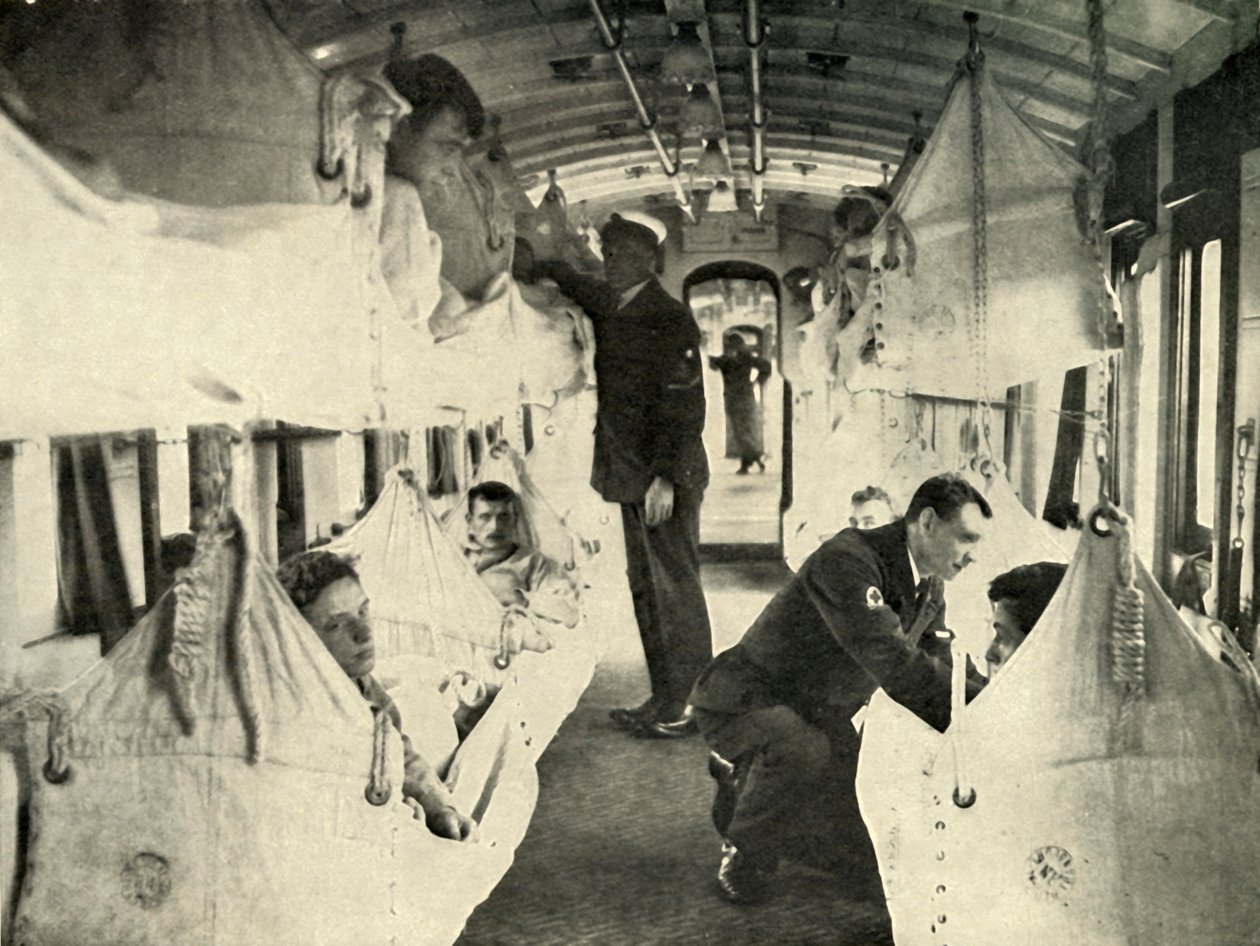红十字会火车，1919年。 作者 不明