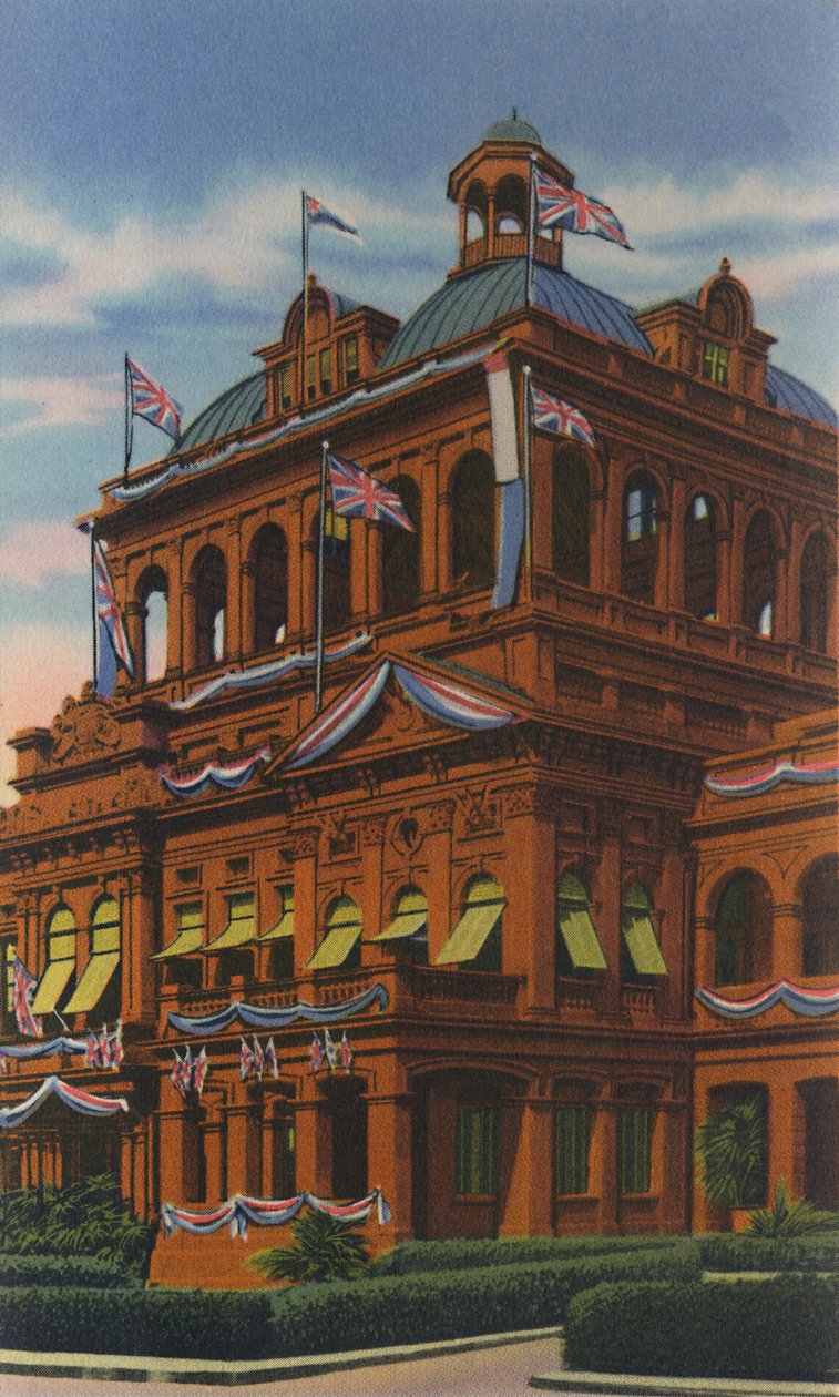 红房子，西班牙港，特立尼达，BWI，c1940年代。 作者 不明