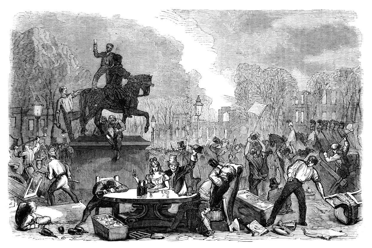 1831年c1895年在布里斯托尔皇后广场发生的暴动暴动 作者 不明