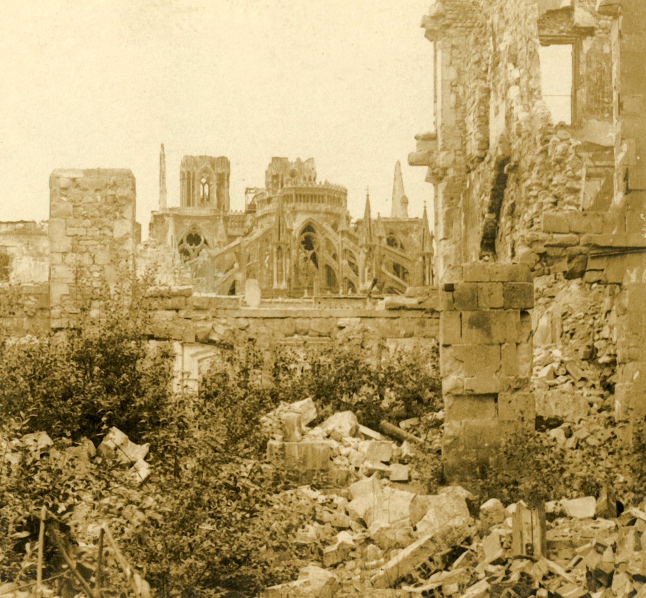 兰斯大教堂，兰斯，法国北部，c1914-c1918 作者 不明