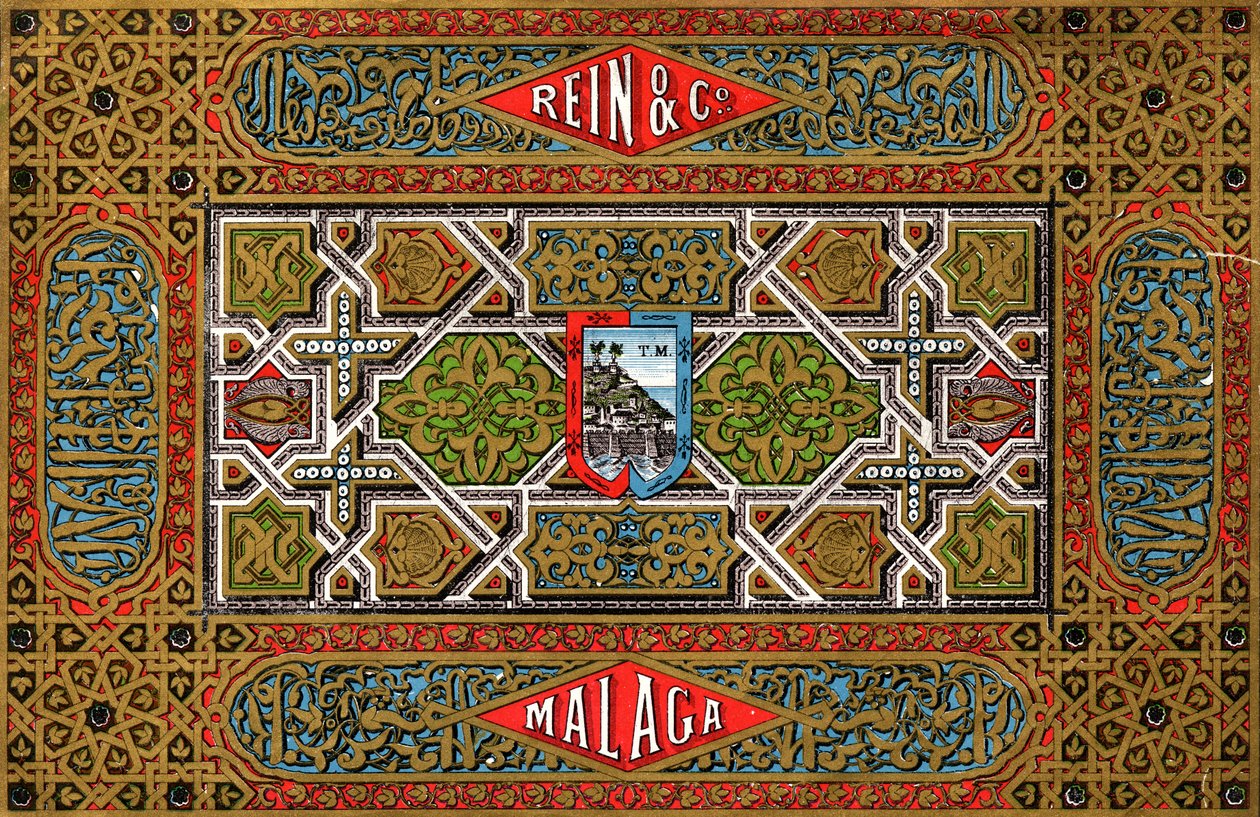 Rein & Co Malaga葡萄酒，19世纪 作者 不明
