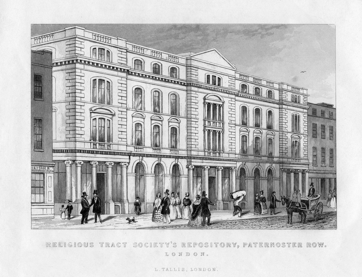 伦敦，Paternoster Row，宗教区社会资料库，十九世纪 作者 不明