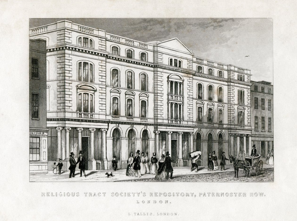 伦敦，Paternoster Row，宗教区社会资料库，十九世纪 作者 不明