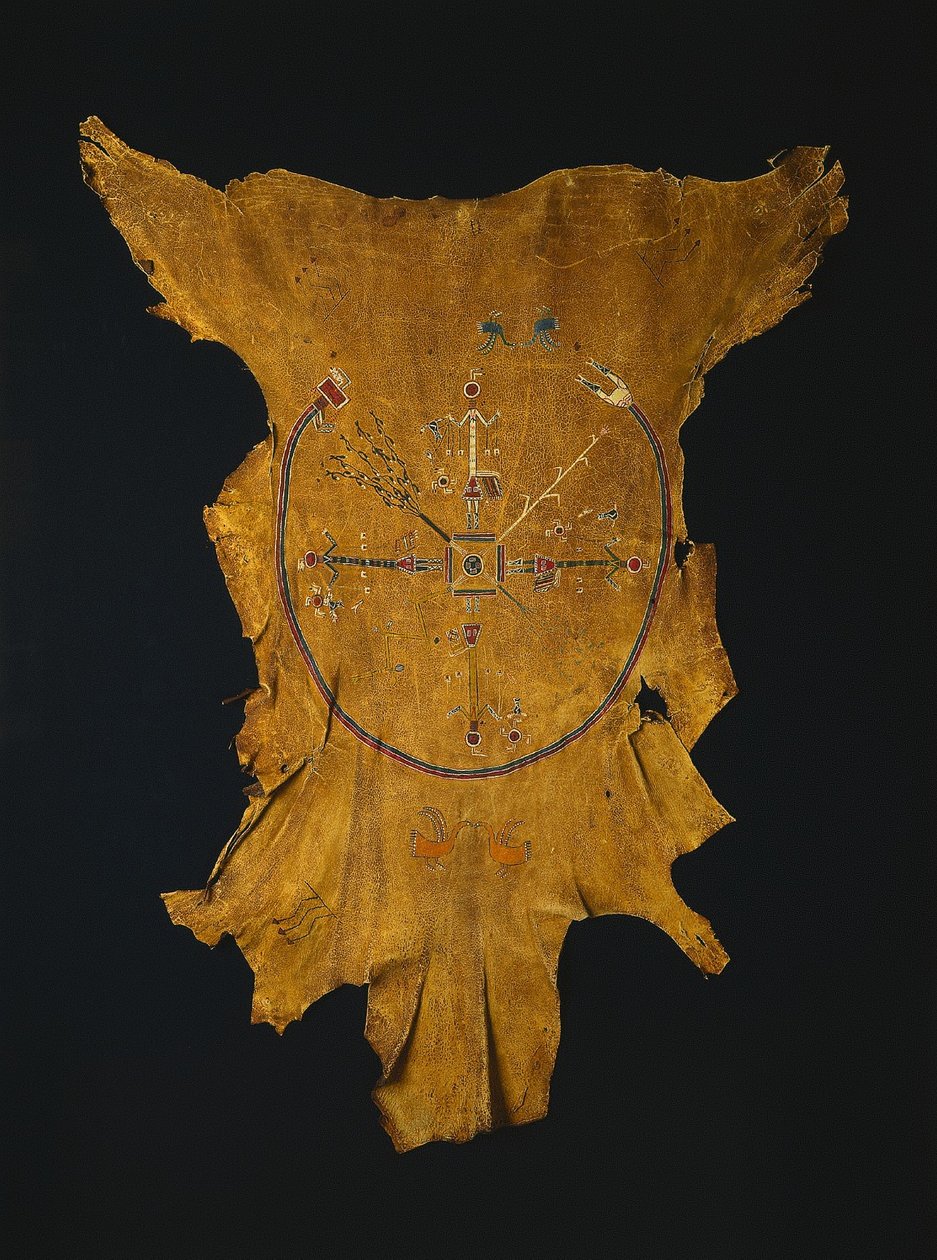 Tsi-tcaci在1800年代末至1900年代初进行了干画后，对干画的Iikaah进行了复制。 作者 不明