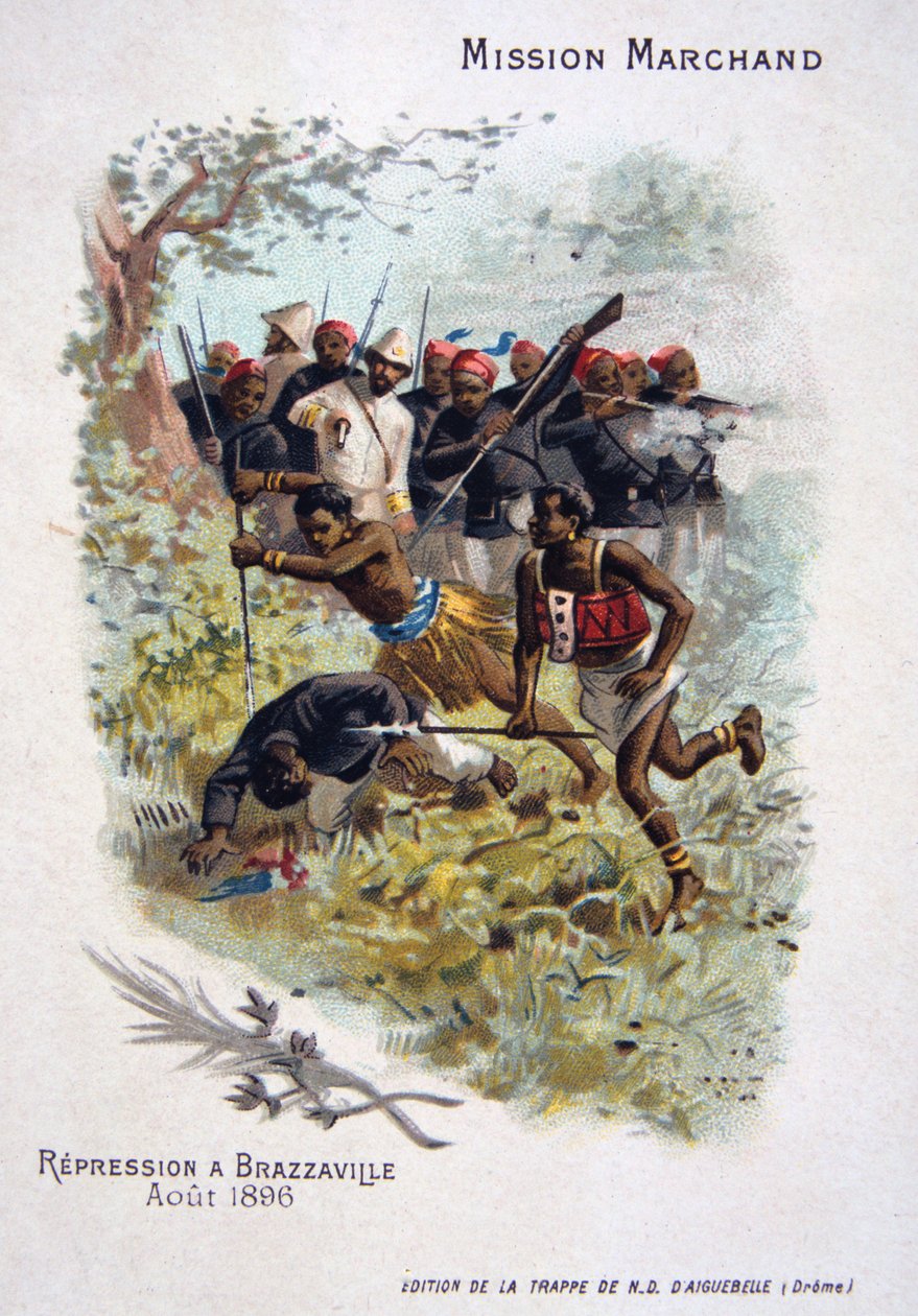 1896年8月在布拉柴维尔镇压 作者 不明
