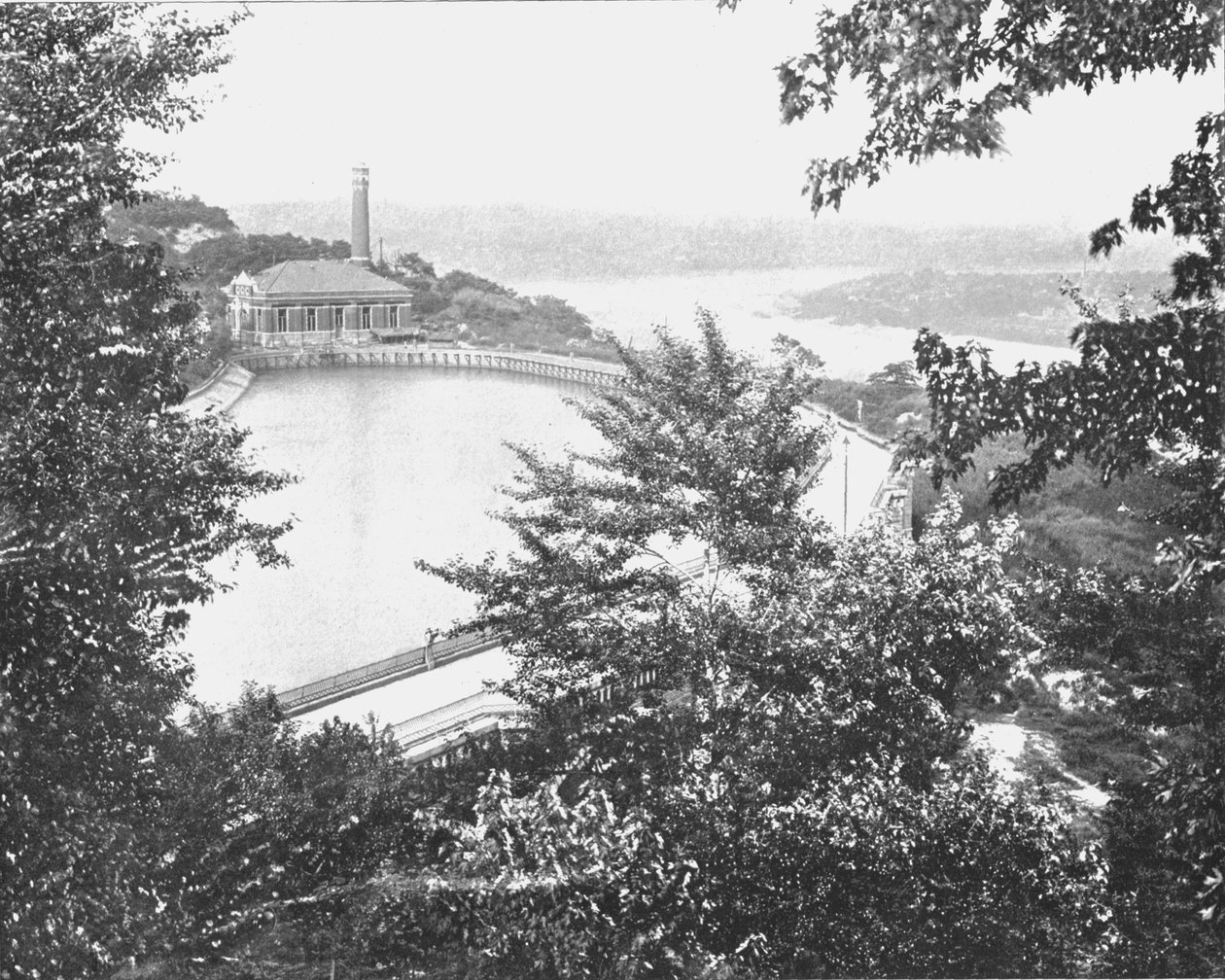 美国俄亥俄州辛辛那提市伊甸园水库，摄于1900年。 作者 不明