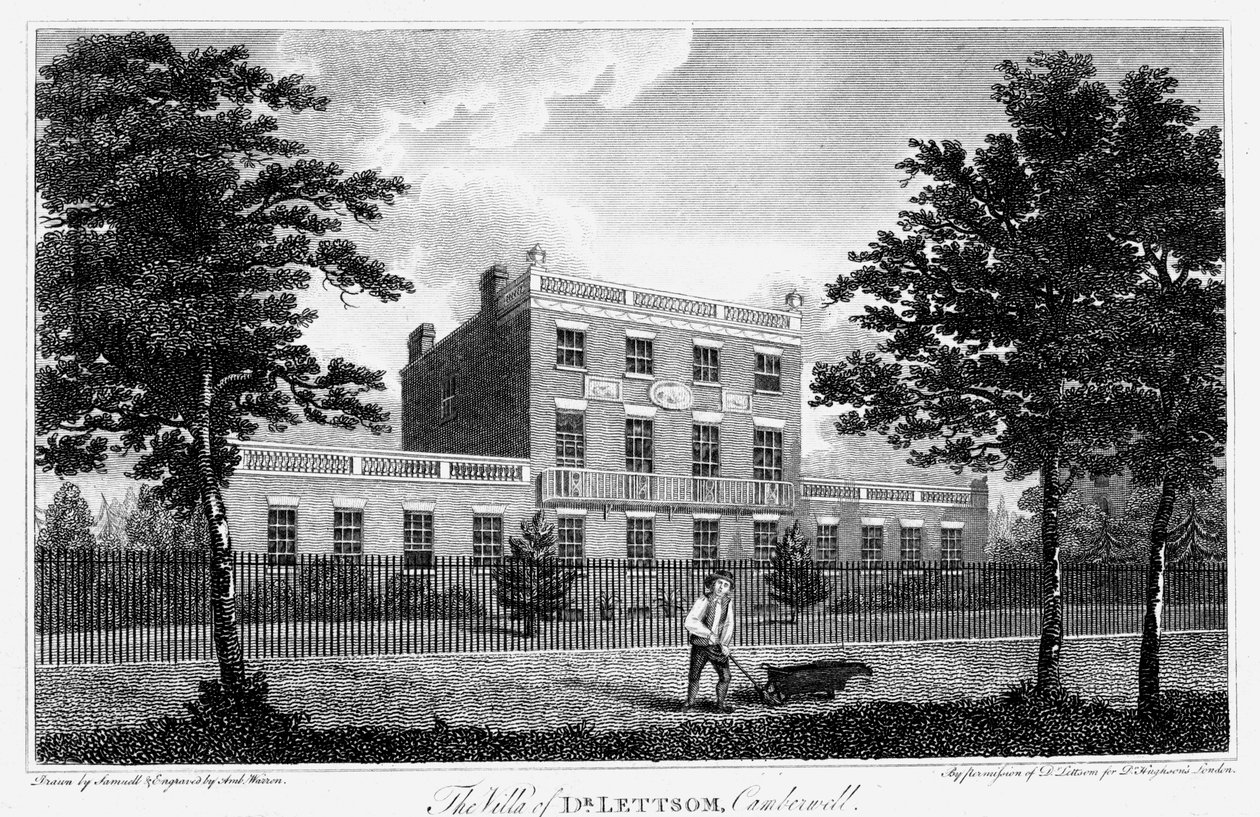 John Coakley Lettsom住所，坎伯维尔，伦敦，1817年 作者 不明