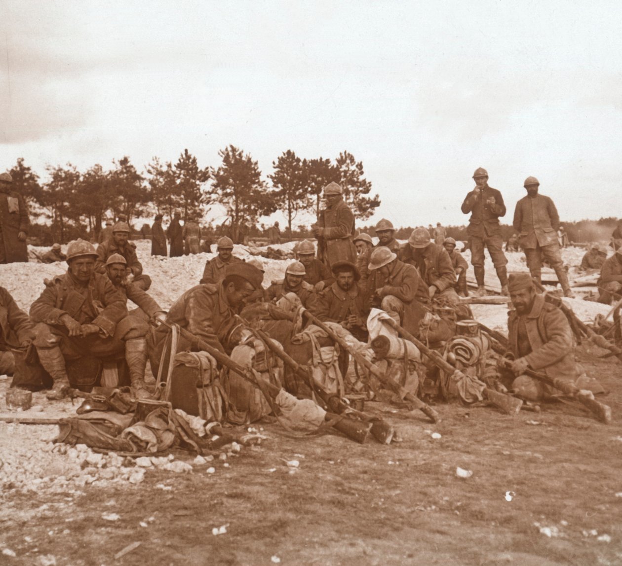 休息站，法国北部香槟，c1914-c1918 作者 不明
