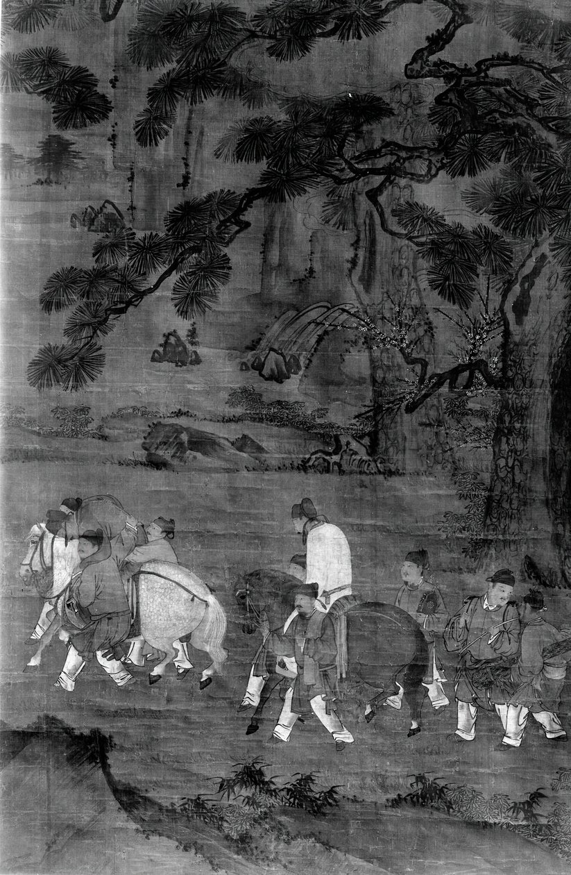 从宴会上回来。 作者 不明