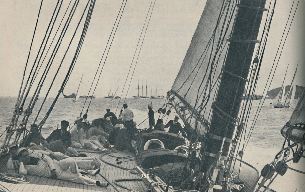 英国最大的赛车游艇参加1937年的“考斯周” 作者 不明