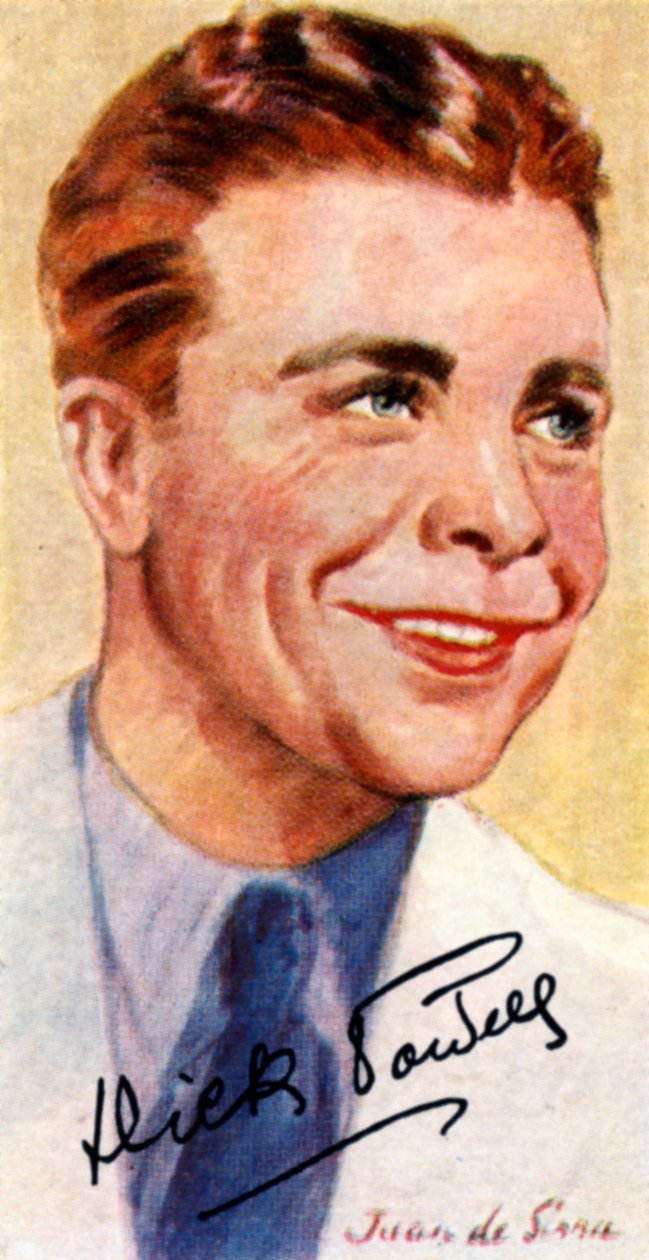 理查德·尤因·迪克·鲍威尔（Richard Ewing Dick Powell），1904-1963年，美国歌手，演员，制片人和导演，二十世纪 作者 不明