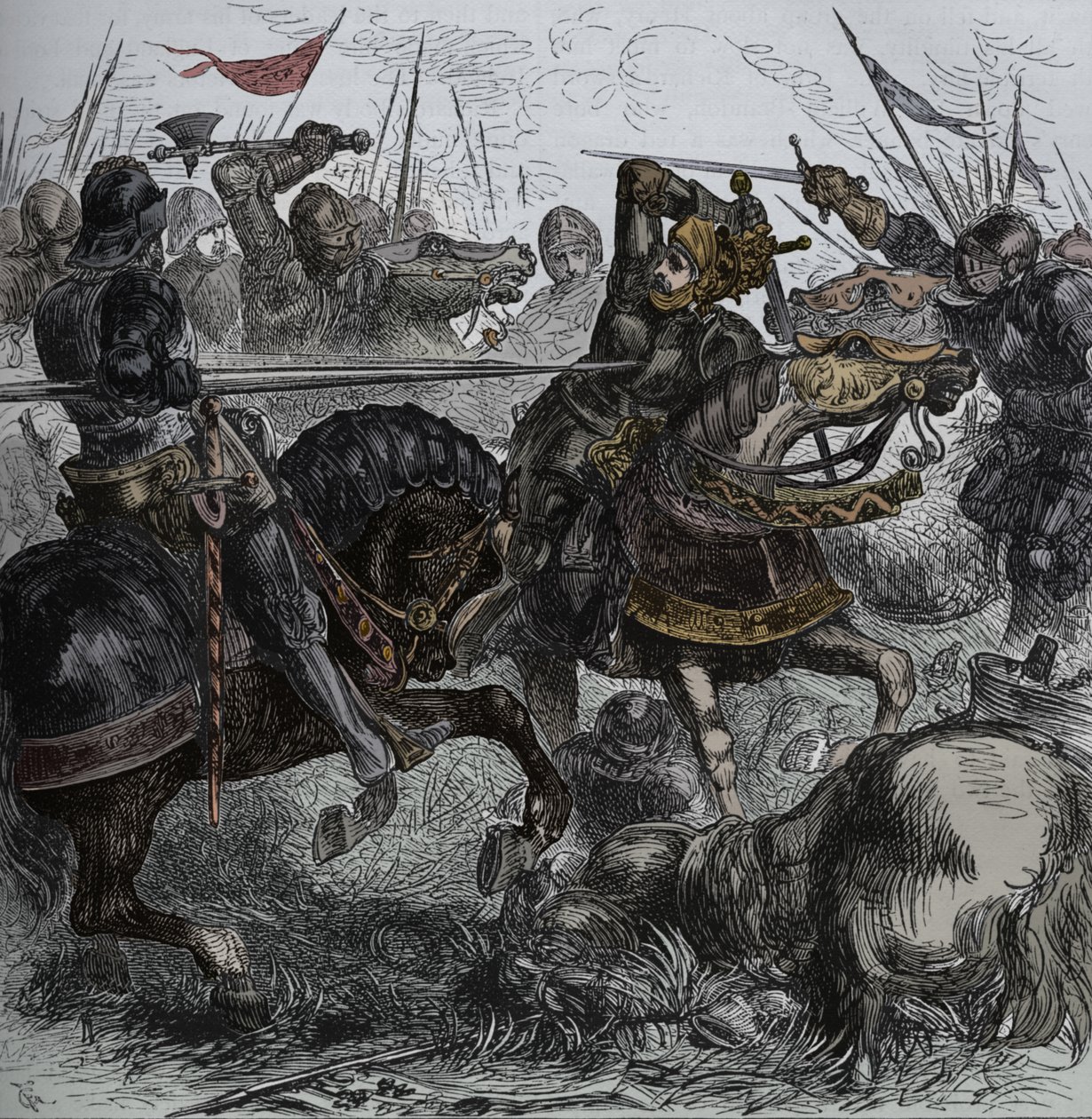 理查三世（Richard III）在博斯沃思，1485年8月22日，c1880 作者 不明