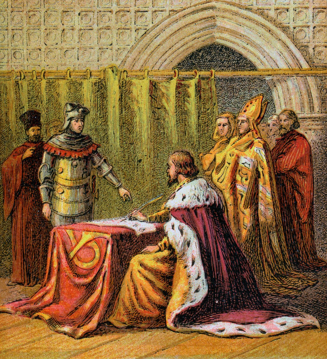 理查德二世（Richard II Abdicates），1399年，c1850年 作者 不明