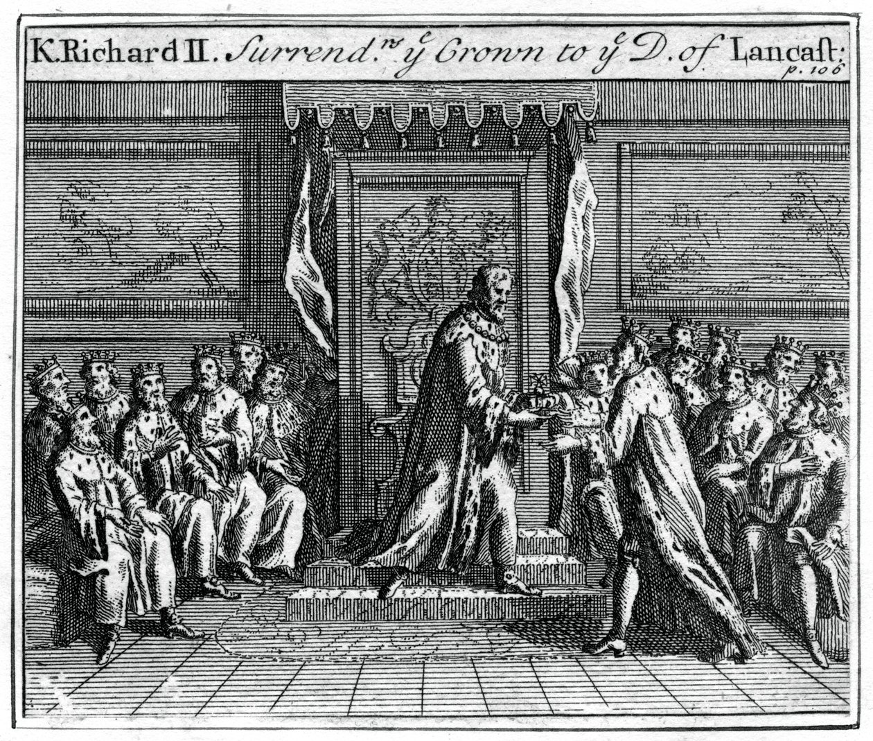 英格兰的理查二世（Richard II）放弃王位，1399 作者 不明