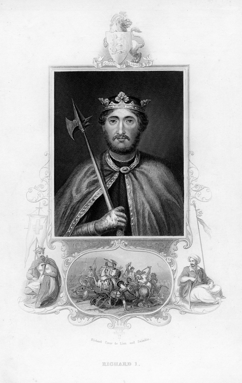 理查德一世（Richard I），英格兰国王，约1850年 作者 不明
