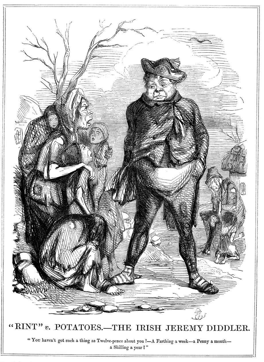 Rint v Potatoes-爱尔兰人Jeremy Diddler，1845年 作者 不明
