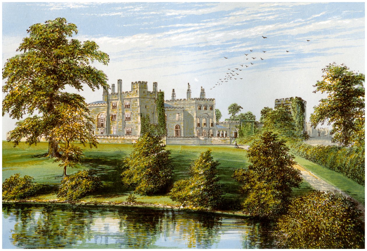 约克郡里普利城堡（Ripley Castle），约克·巴尼特·英吉尔（Baronet Ingilby）的住所，c1880 作者 不明