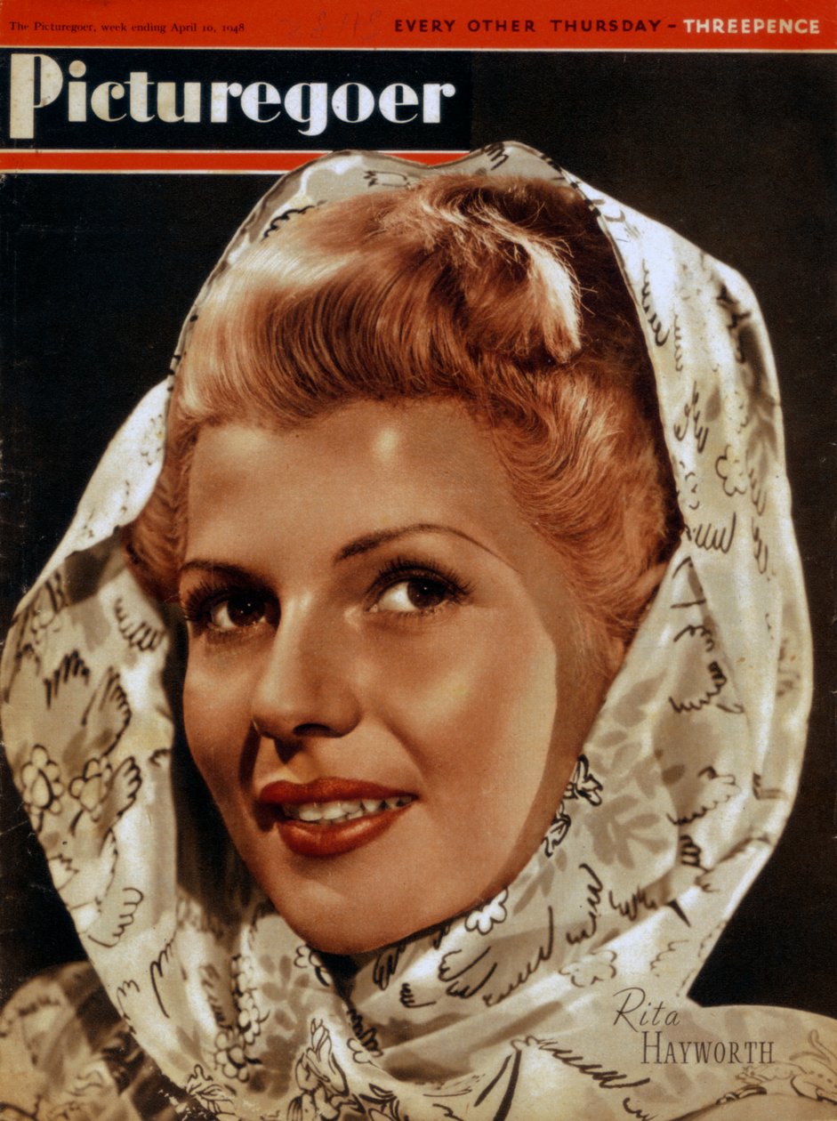 丽塔·海沃斯（Rita Hayworth）1918-1987，美国女演员，1948年 作者 不明