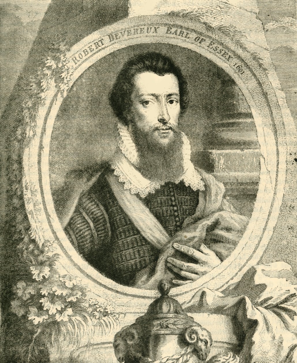 罗伯特·德弗勒克斯（Robert Devereux），埃塞克斯伯爵（Ears of Essex），c1590-1600年，1890年。 作者 不明