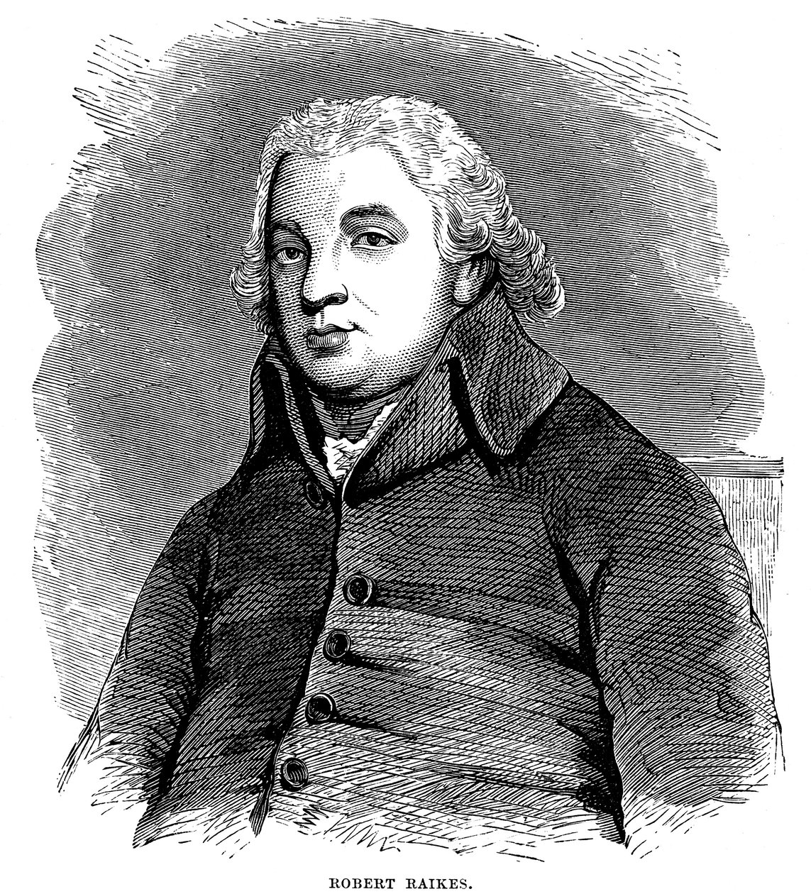 罗伯特·雷克斯（Robert Raikes），英国慈善家和出版商，1780年1880年 作者 不明
