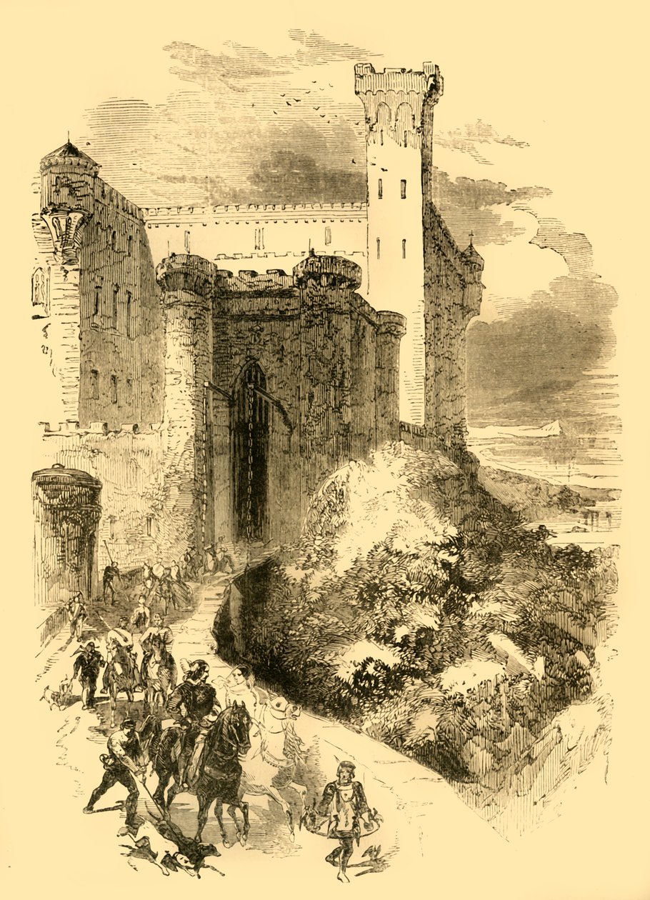 诺曼底的罗伯特（Robert of Normandy）在孔韦尔萨诺伯爵的城堡，大约1890年。 作者 不明