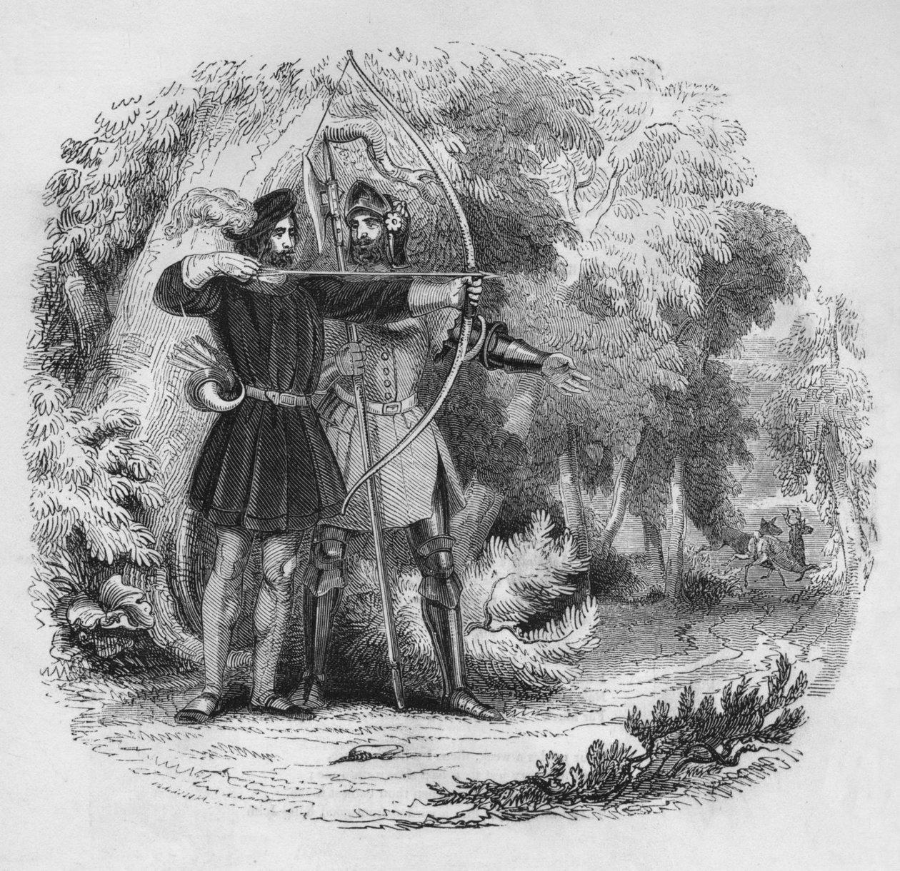 罗宾汉和小约翰，1845年 作者 不明