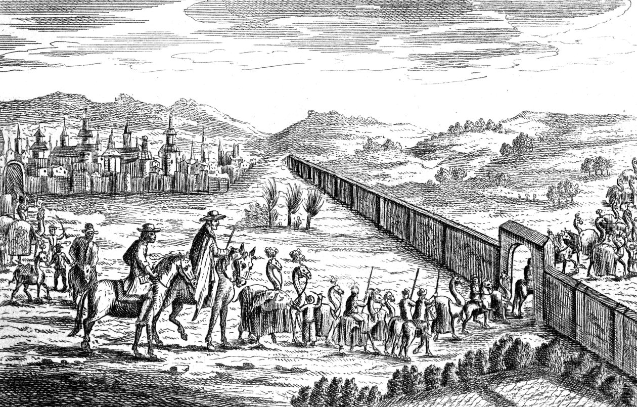 鲁滨逊漂流记与白云母商队，c1719 作者 不明