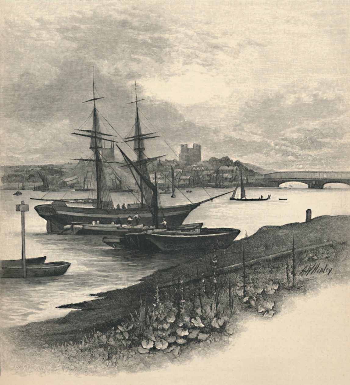 罗切斯特（Rochester），来自斯特罗德（Strood），1886年 作者 不明