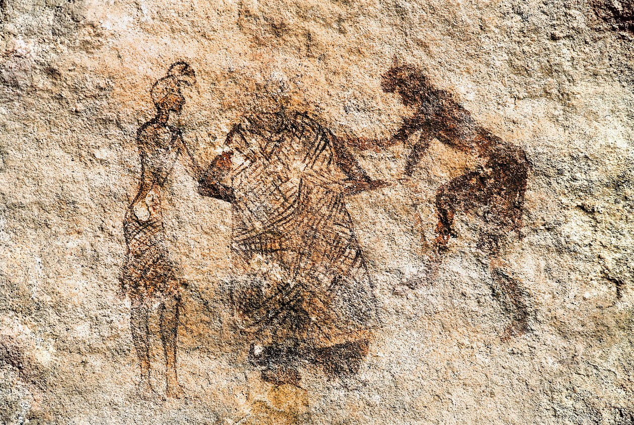 Rock painting of Tadrart Acacus. Libya 作者 不明