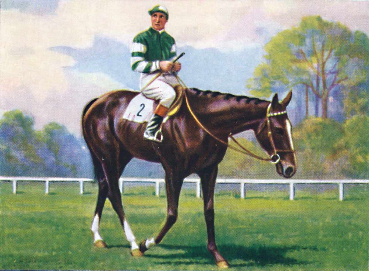 骑师洛克菲尔（Rockfel）：H。Wragg，1939年 作者 不明