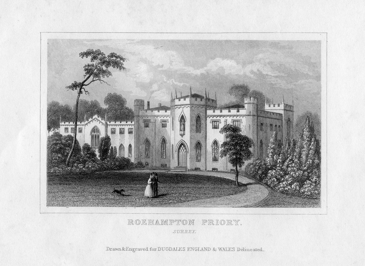 Roehampton小修道院，萨里，19世纪中期 作者 不明