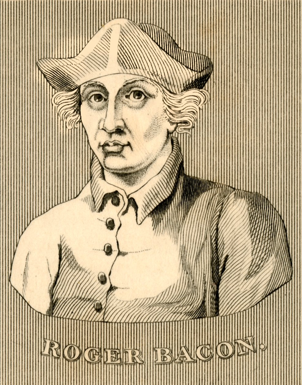 罗杰·培根（Roger Bacon），1219年至1292年，1830年。 作者 不明