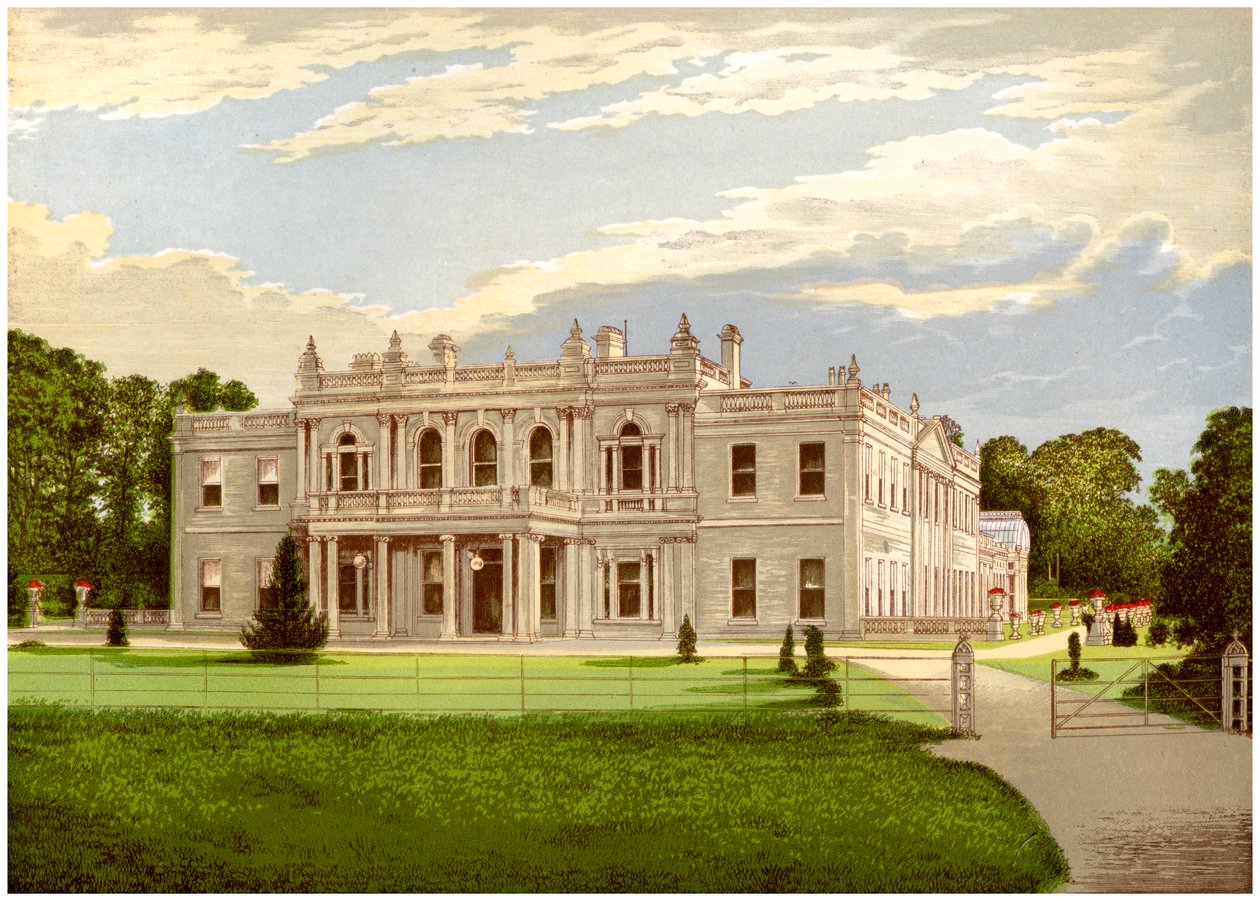 斯塔福德郡罗勒斯顿音乐厅，巴洛特·莫斯利（Baronet Mosley）的住所，c1880 作者 不明