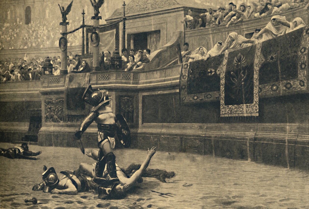 罗马-罗马竞技场-格斗比赛中的失败，1910 作者 不明