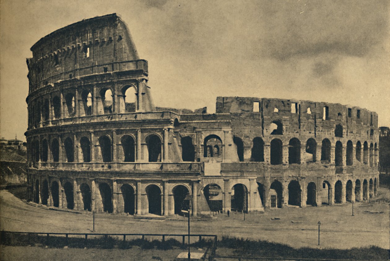 罗马-Flavian Ampitheatre，被称为罗马竞技场，1910年。 作者 不明