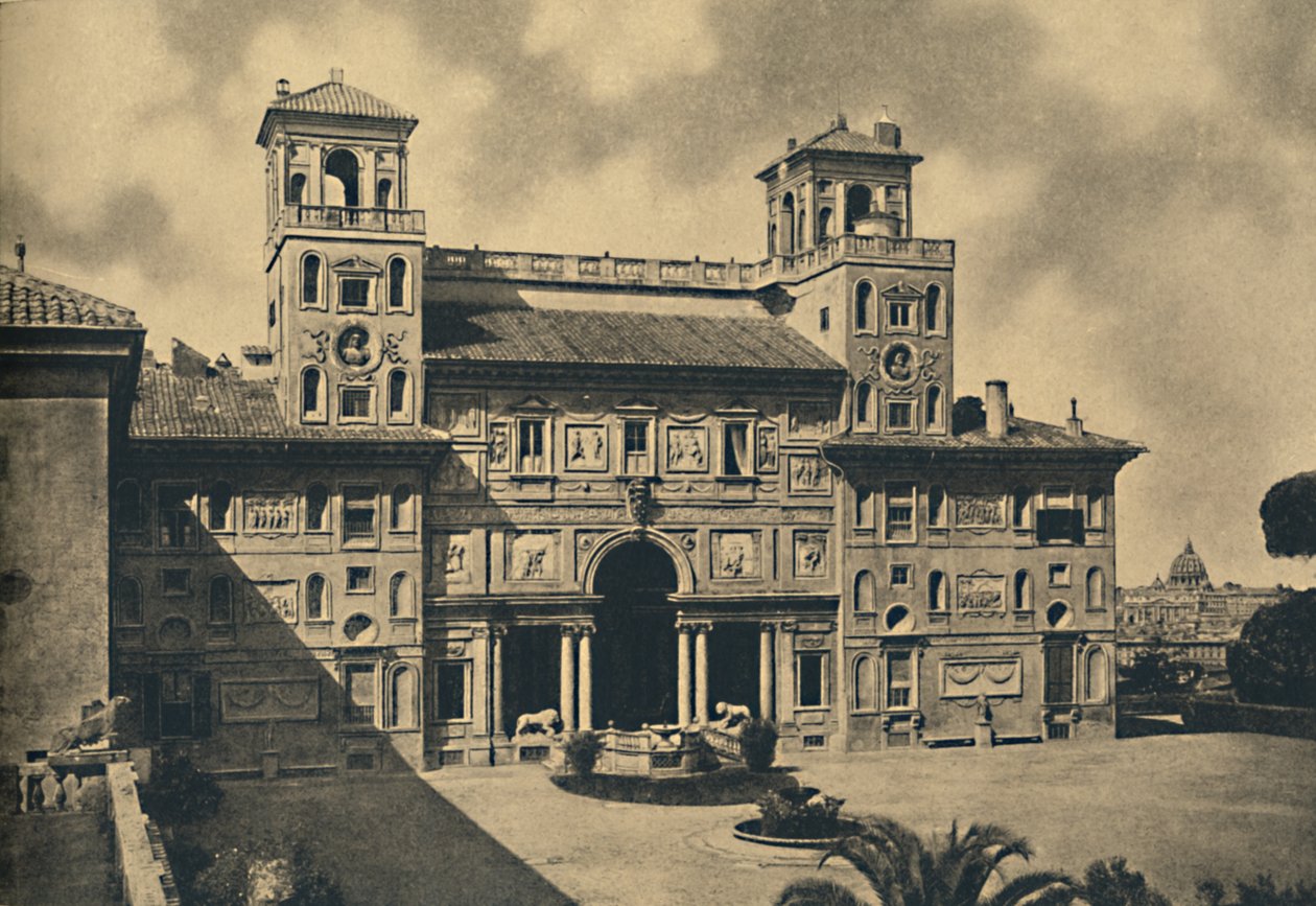 罗马-法国国家美术学院的室内幕墙，前身为Villa Medici，1910年 作者 不明