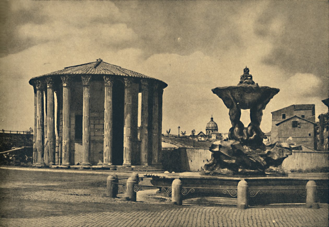 罗马-Bocca della Verita广场，1910年。 作者 不明